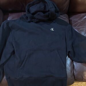 Calvin Klein Girls Dark Blue Hoodie Sweater